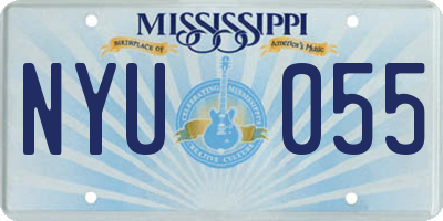 MS license plate NYU055