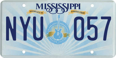 MS license plate NYU057