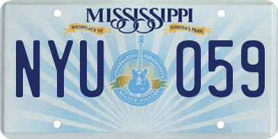 MS license plate NYU059