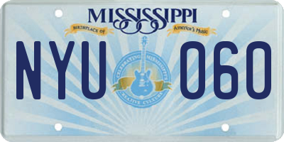 MS license plate NYU060