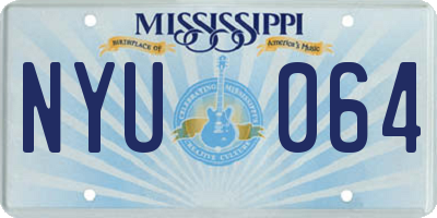 MS license plate NYU064