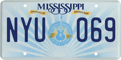 MS license plate NYU069