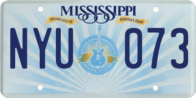 MS license plate NYU073