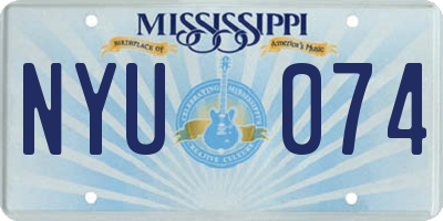 MS license plate NYU074