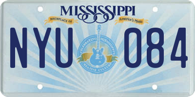 MS license plate NYU084