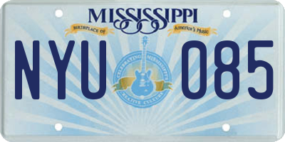 MS license plate NYU085