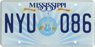 MS license plate NYU086
