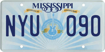MS license plate NYU090