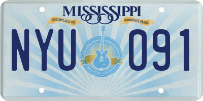 MS license plate NYU091