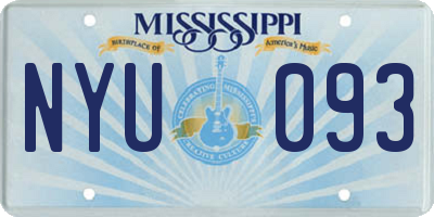 MS license plate NYU093