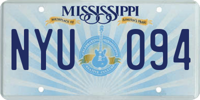 MS license plate NYU094