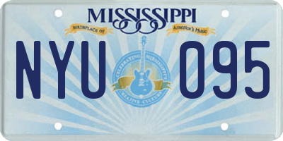 MS license plate NYU095