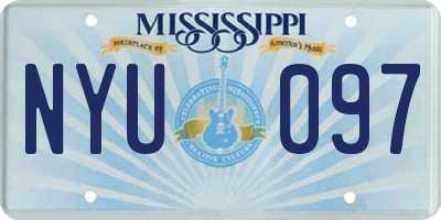 MS license plate NYU097