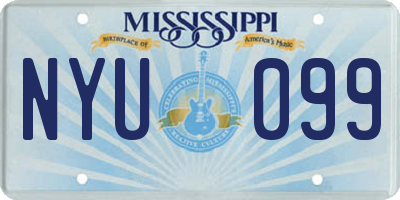 MS license plate NYU099