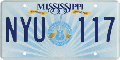 MS license plate NYU117