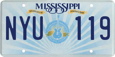 MS license plate NYU119
