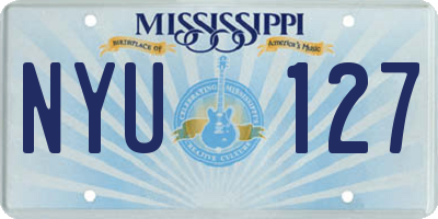 MS license plate NYU127