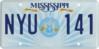 MS license plate NYU141