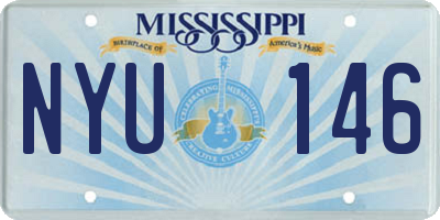 MS license plate NYU146