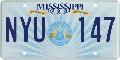 MS license plate NYU147