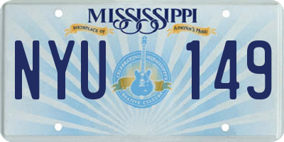 MS license plate NYU149