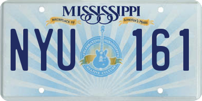 MS license plate NYU161