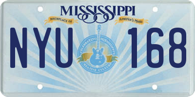MS license plate NYU168