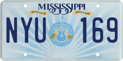 MS license plate NYU169