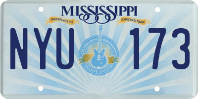 MS license plate NYU173