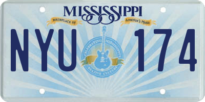 MS license plate NYU174