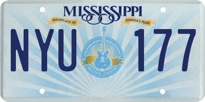MS license plate NYU177