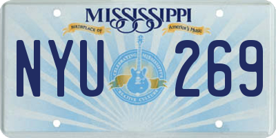MS license plate NYU269