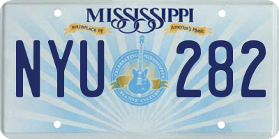 MS license plate NYU282