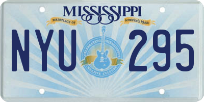 MS license plate NYU295
