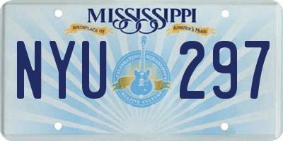 MS license plate NYU297