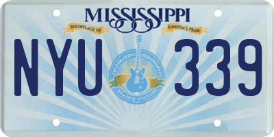 MS license plate NYU339