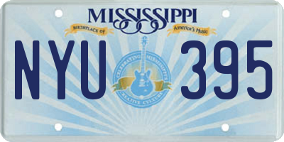 MS license plate NYU395