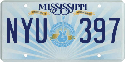 MS license plate NYU397