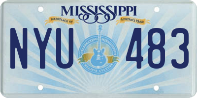 MS license plate NYU483