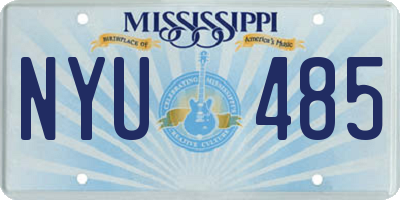 MS license plate NYU485