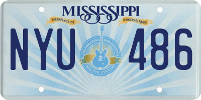 MS license plate NYU486