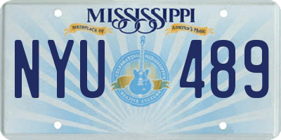 MS license plate NYU489