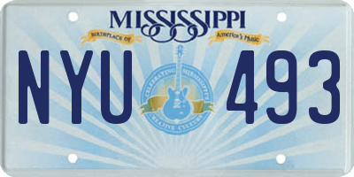MS license plate NYU493
