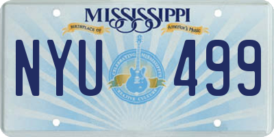 MS license plate NYU499