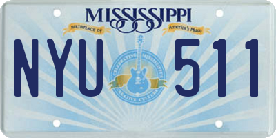 MS license plate NYU511