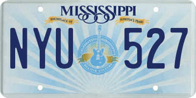 MS license plate NYU527