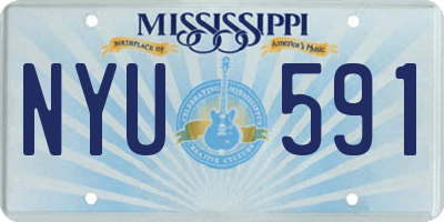 MS license plate NYU591