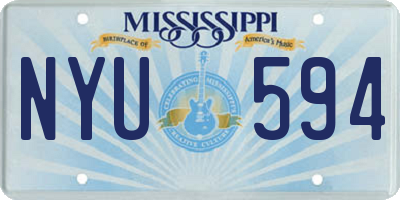 MS license plate NYU594