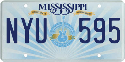 MS license plate NYU595