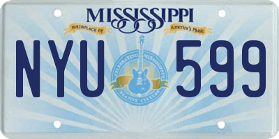 MS license plate NYU599